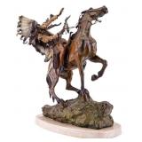 Bronze Western Sculpture "How Kowla" After Kauba