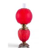 Victorian Gone With the Wind Oil Lamp