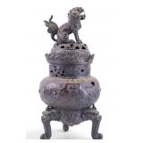 Large Chinese Bronze Tripod Censer