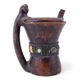Peruvian Blackware Zoomorphic Effigy Pitcher