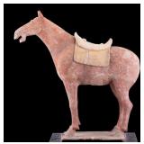 Tang Dynasty Large Chinese Terracotta Tomb Horse