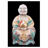 Chinese Porcelain Figure of Immortal w/ Peach