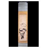 Japanese Zen Ink Hanging Scroll