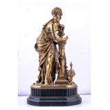 19thC French Bronze Woman After Mathurin Moreau