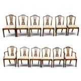 Set of 12 Mahogany Dining Chairs