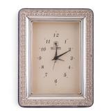 Vintage Italian Del Conte .925 Silver Table Clock