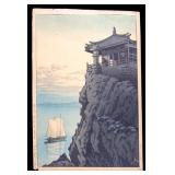 Japanese Woodblock Abumi Kannon Bingo Kawase Hasui