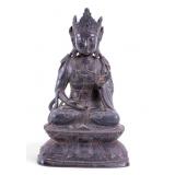 Early Bronze Seated Bodhisvatta Figure