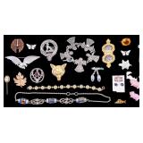 Cameo Stickpin and Costume Jewelry