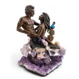 Amethyst & Resin Statuette- Joe Luis de Casasola