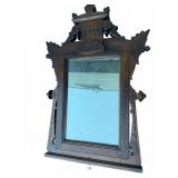 19th C Eastlake Dresser Mirror in Swivel Frame