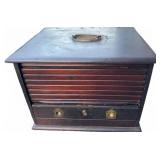 19th C Hardwood Engineering Tool Chest