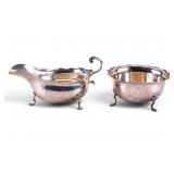English Sterling Silver Creamer & Sugar