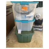 (3) Totes w/ lids