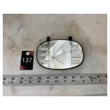 Antique automobile visor mirror