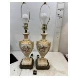 Antique lamps, they have been redone