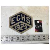 Elwood City high school patch 1929
