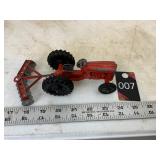 Tootsie toy tractor and disc