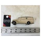 Rubber toy ambulance possibly Auburn rubber Co.