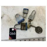4 master locks and 2 keys