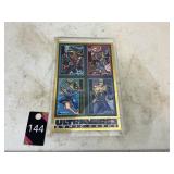 Large comics card encased in acrylic