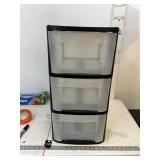 3 Drawer plastic organizer