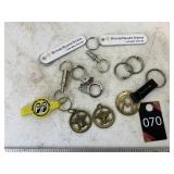 Key chain lot, with brass Marlboro keychains