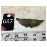 Motorcycle club pin, "Hell on Wheels"