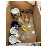 Box of misc.  glassware