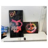 2 double sided seasonal decorations