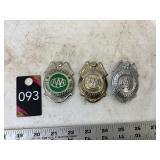 Vintage school safety badges