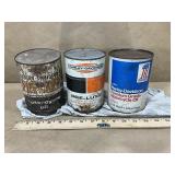 (3) Harley Davidson Oil Cans - Cans May Leak