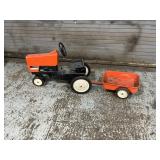 Allis-Chalmers 7045 pedal tractor and matching 2