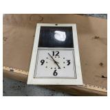 Wall clock with lockable message board (no key)