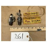 (2) Vintage Spark Plugs, 1- Rentz W/ Box, 1-