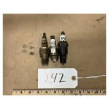(3) Vintage Spark Plugs - Kopperman, Ojus, Duro