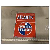 Atlantic "White Flashï¿½ single sided sign 13ï¿½ x