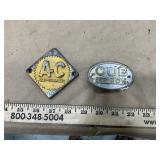 Allis-Chalmers emblem and Cub Lowboy emblem