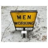 Vintage Men Working Sign, 18ï¿½ x 24ï¿½