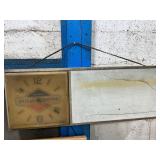 Briggs & Stratton electric clock w/ advertising