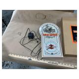 Harley Davidson neon battery operated clock w/