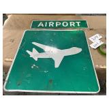 2 pieces Airport reflective road sign single