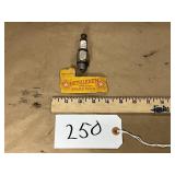 Vintage Bethlehem Spark Plug w/ Box Remnants