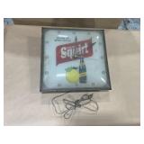 1975 Squirt Lighted Clock  - Untested