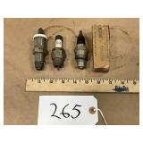 (3) Vintage Spark Plugs, 1 Rajite, 1 Nixite w/