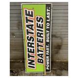 Interstate Battery sign aluminum single sided