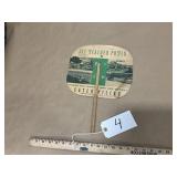 Vintage dealership advertising fan ï¿½Caterpillarï¿½