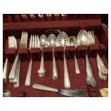 Sterling Silver, silverware set. Towel brand,