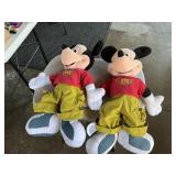 2 Mickey Mouse dolls