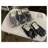 12 pair of winter knit gloves new old stock